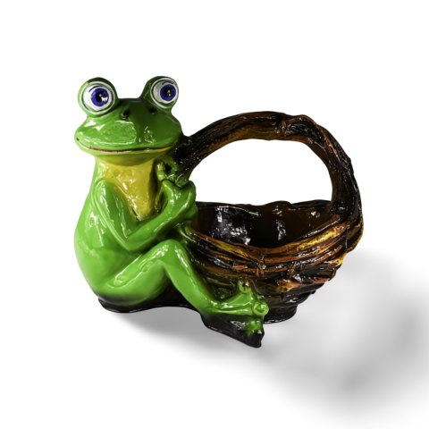 Żaba z koszykiem