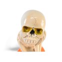 Szkielet siedzący na dyni lampion , halloween